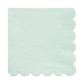 Mint Sorbet Scalloped Napkins 20pk - The Party Room
